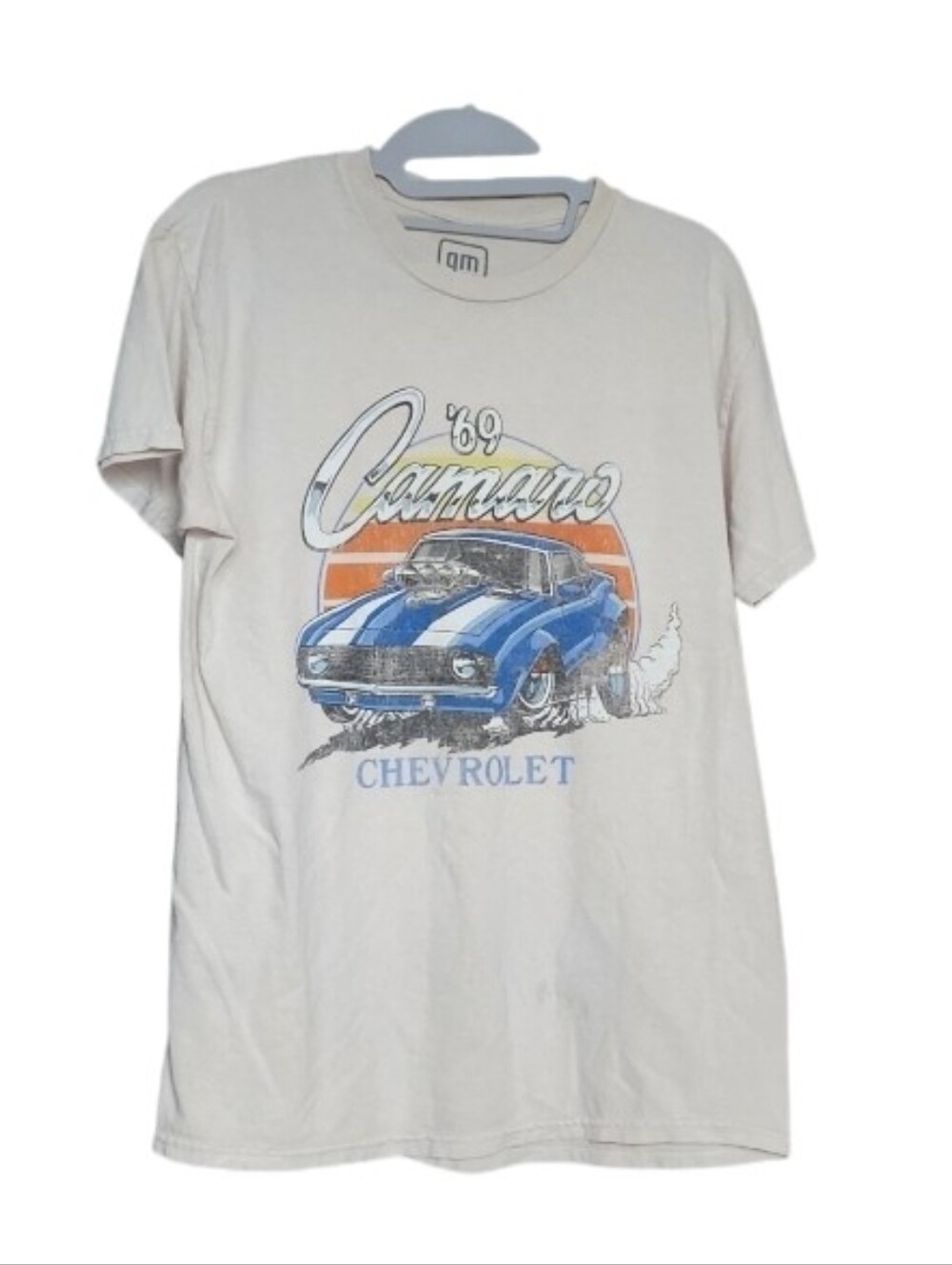 Vintage-Inspired Cream '69 Camaro Graphic Tee